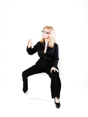 Illustrious pornstar Nina Hartley models non exposed with male pornstar Sean Michaels