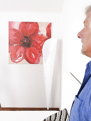 Footsie european hottie receives shagged and takes cum on her pierced tongue