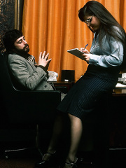 Various females from the seventies tempt and please the stud in their life