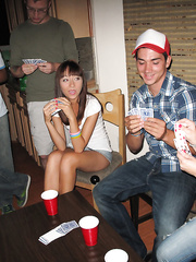 Hawt legal age teenager coed Sienna undresses jeans & strap pants to kiss girlfriend at party