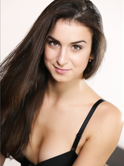 Nice-Looking brunette hair in lce underclothing disrobes exposed to acquire on her knees and show wazoo