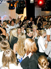 Slutty beauties showing off their schlong engulfing skills at the magnificence gap party