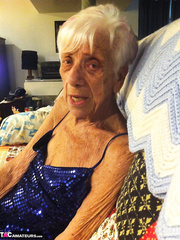 Indeed old granny shows off her dong engulfing skills from a POV perspective