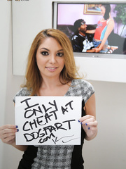 Cheating wife Kiki Daire performs orall-service and anal sex acts with a BBC