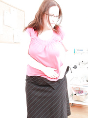 Fatty aged cutie with large saggy jugs receives her cunt examed by nasty gyno