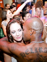 Party angels receive wild and insane with every other in advance of blowing male dancers