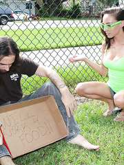 Legal Age Teenager beauty Sasha Foxxx relieves her bf's burning issue with a CFNM cook jerking