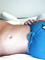 Buxom Euro lady Leanne Crow exposing giant bazookas in homemade selfies