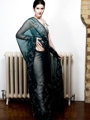 Indian model Namita uncovers her great mounds during solo act