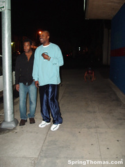 Tomboy Spring Thomas visits the hood to receive a threesome of large dark ramrod in three on 1