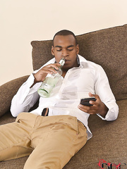 Foxy dark brown looker Alexis acquires paid to engulf on a large darksome wang