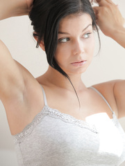 Erotic Gianna acquires hard teats sucked in advance of riding cowgirl in the baths