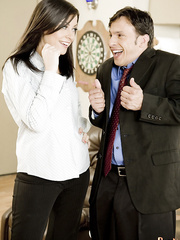 Mainstream star lookalikes engage in sexy hardcore parody involving groupsex