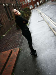 Hot golden-haired wife Kelly Marina secretly sucks large darksome dong & rides doggy style