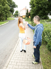 Sexy youthful Euro pair sneak off to receive their jollies in a secret fuck place