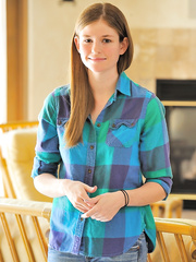 Redhead legal age teenager beauty bares her worthy couple of scoops whilst stripping to underclothes