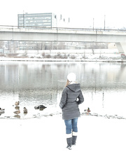 Giving A Kiss pair fuck hard and unfathomable to receive warm after playing in the snow