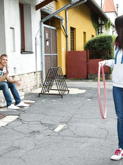 Legal Age Teenager hotty with large natural pointer sisters bangs a boyfrend in grassy field