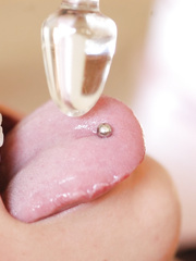 Pretty blond female tries on assorted sets of hot underware