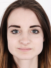 Tiny titted pornstar wannabe Dominika positions nude for her casting interview