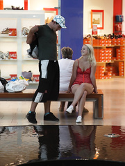 Blond gal Lilith Lee would rather have sex than shop any day of the week