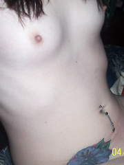 My new girlfriend naked and having sex leaving her with a creamy pussy