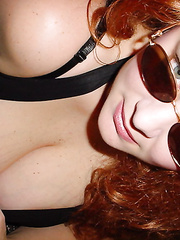 My chubby redhead friend posing just for you sexy knickers