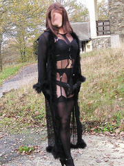 I love to were lingerie pantyhose stockings short skirts high heels