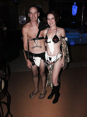 Jacq and I at a Halloween swinger party group sex fun in the club