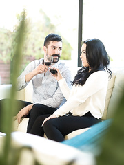 Marvelous mother I'd like to fuck pornstar Kristina Rose undressed & fucking doggy style on the ottoman