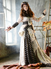 European fashion model Ruzanna A disrobes off retro garb and hose