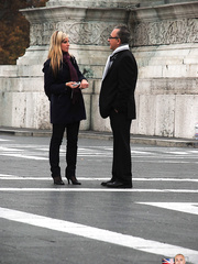 Hot blond in nylons & uniform peels to finger her lewd hairless fur pie