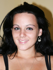 Dark Brown 1st timer cups large naturals in advance of parting her taut wet crack