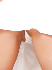 Oriental non-professional Courtney lets valuable milk sacks free from nurse's uniform