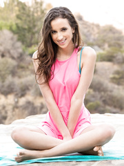 Hawt Lalin Girl older & hawt younger angel shed hawt underclothing to pose bare outdoors