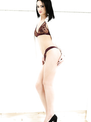 3 breasty besties receive their fill of jock in sexual butt banging groupsex