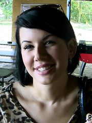 Sexy legal age teenager pornstar pissing outdoors & getting cum on marvelous face after tugjob