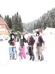 Four legal age teenager beauties try lesbo sex for the 1st time after hitting the slopes