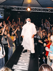 Party going angels lose all inhibitions with male strippers on the menu