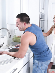 Golden-Haired housewife Tucker Stevens seduces her son's superlatively good ally