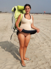 Arya Heads Down to the Beach to Put On Her Panties