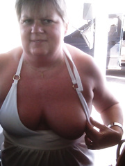 MY WIFES TITS IN PUBLIC JUST A FEW PICS OF HER FLASHING