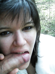 My sexy girl Julia give a super blowjob looking cute and horny