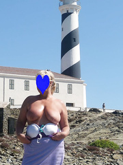 Fun In The Sun World Wide Wives Exposing Big Boobs In Public Places