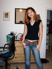 Asian belle removing all her clothes getting naked and ready for sex