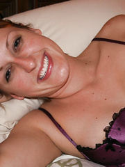 Very sexy and horny wife just loves sucking on his cock
