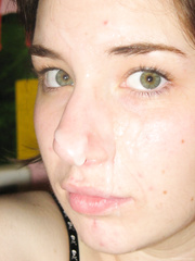 How Do you like my cocksucking skills girl cumshot amateur facial