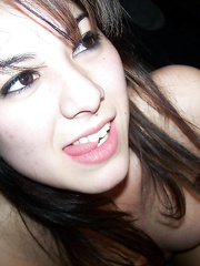 My slut girlfriend for this page beautiful brunette sucking cock