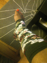 Pretty Ebony Wife takes sexy feet Pics for foot fetish fans