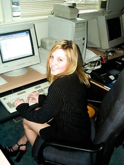 Julie the sexy part time secretary who likes to show off her body